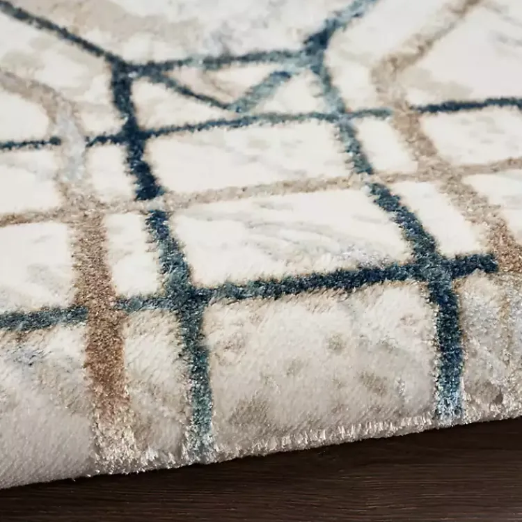 Kirklands Home Area Rugs|Art Deco Bordered Area Rug, 7x9 Ivory