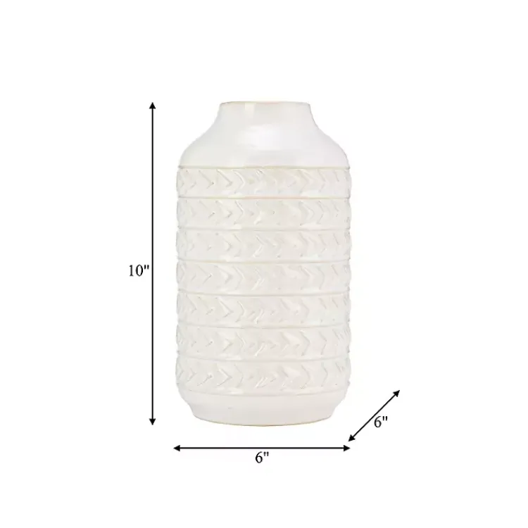 Discount Ivory Aztec Vase, 10in Vases