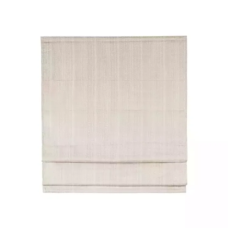 Kirklands Home Curtains & Drapes|Basketweave Cordless Roman Shade, 35 in. Ivory