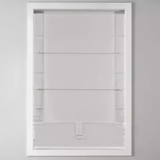 Kirklands Home Curtains & Drapes|Basketweave Cordless Roman Shade, 35 in. Ivory