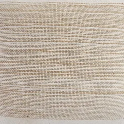 Ivory Border Natural Close Woven Jute Pillow Pillows