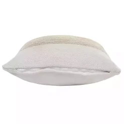 Ivory Border Natural Close Woven Jute Pillow Pillows