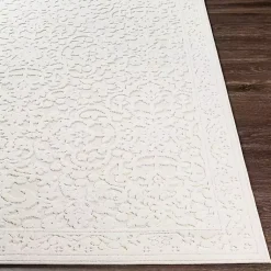 Kirklands Home Area Rugs|Ivory Botanical Bohemian Area Rug, 8x10 White