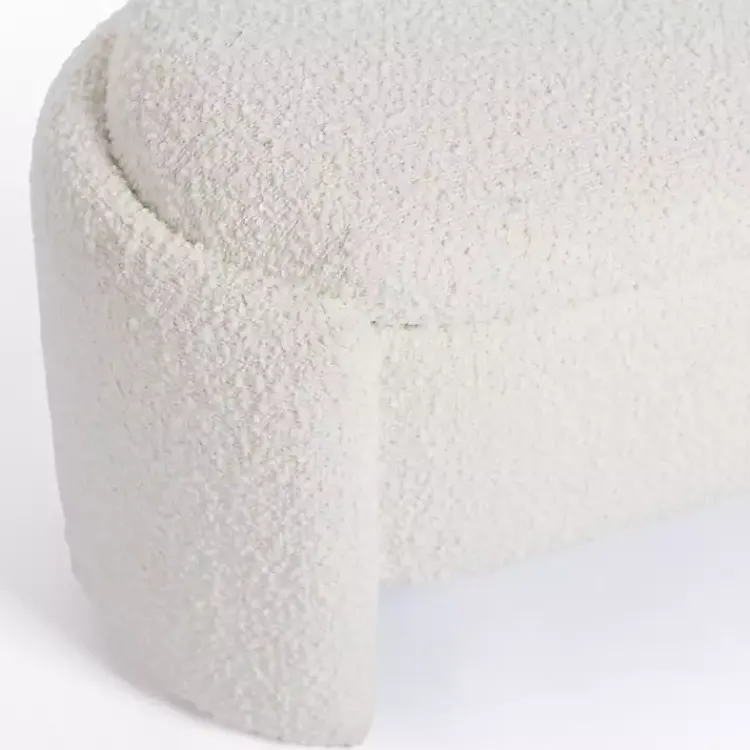 Kirklands Home Benches & Ottomans|Boucle Storage Bench Ivory