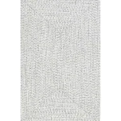 Kirklands Home Area Rugs|Ivory Braided Lefebvre Area Rug, 10x14 White
