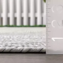 Kirklands Home Area Rugs|Ivory Braided Lefebvre Area Rug, 10x14 White