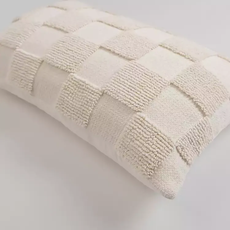 Outlet Checkerboard Lumbar Pillow Pillows