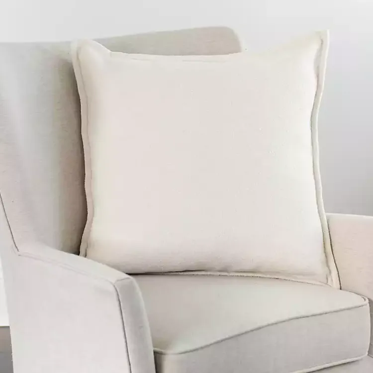 Outlet Chenille Texture Flange Pillow, 22 in. Pillows