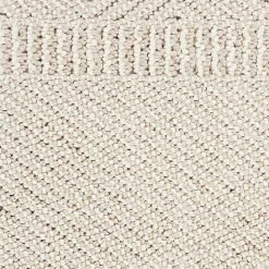 Kirklands Home Area Rugs|Chevron Diamond Tasseled Area Rug, 7x10 Ivory