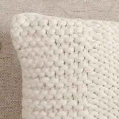 Hot Chunky Knit Lumbar Pillow Pillows