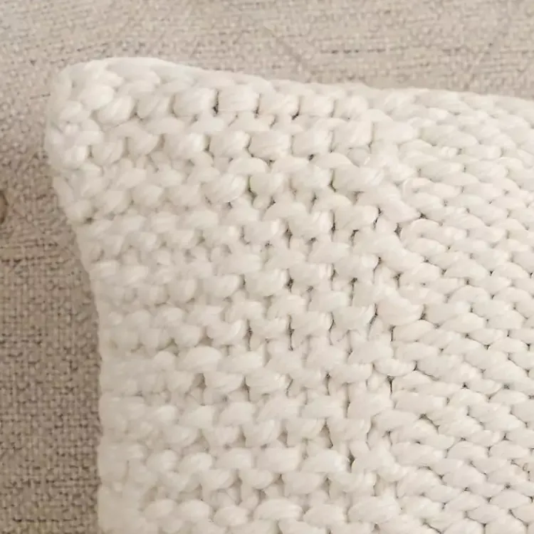Hot Chunky Knit Lumbar Pillow Pillows