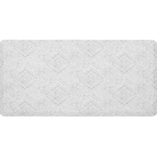 Kirklands Home Kitchen & Floor Mats|Cushioned Kitchen Mat Ivory