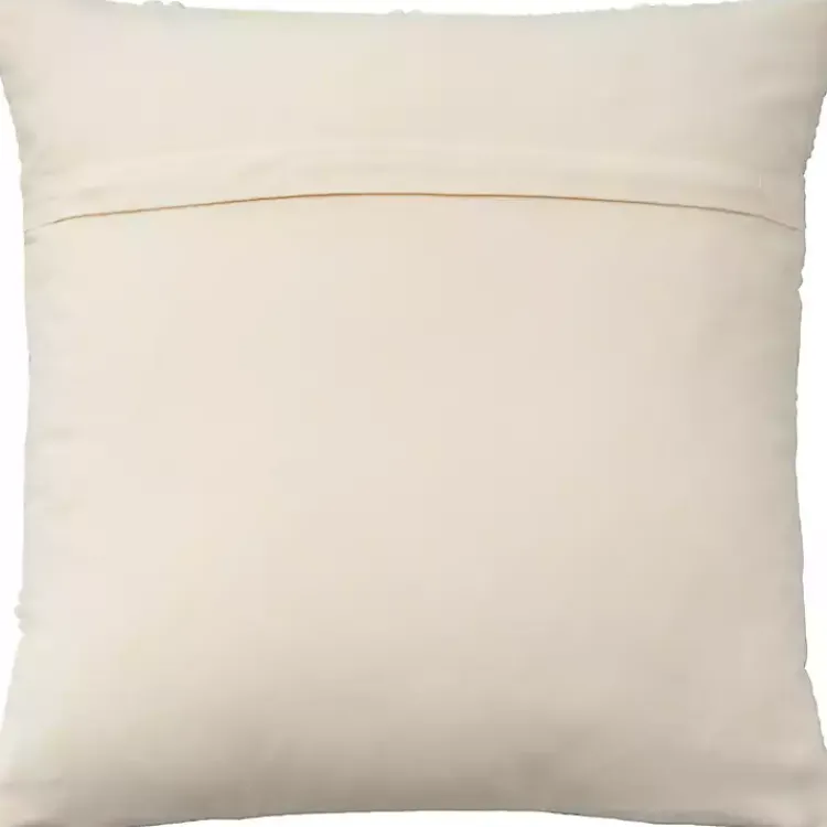 Clearance Ivory Diamond Lattice Throw Pillow Pillows