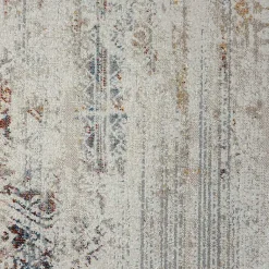 Kirklands Home Area Rugs|Distressed Medallion Washable Area Rug, 5x7 Ivory