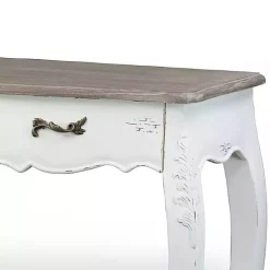 Kirklands Home Console Tables|Distressed Streaked Console Table Ivory
