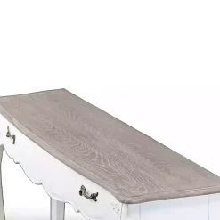Kirklands Home Console Tables|Distressed Streaked Console Table Ivory