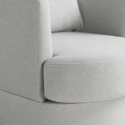 Kirklands Home Accent Chairs|Ivory Elmhurst Swivel Accent Chair White
