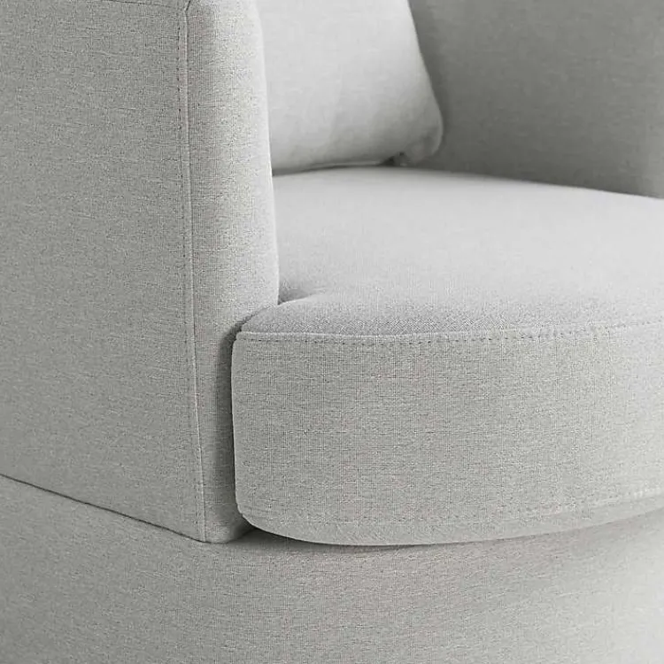 Kirklands Home Accent Chairs|Ivory Elmhurst Swivel Accent Chair White