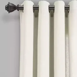 Kirklands Home Curtains & Drapes|Faux Linen Curtain Panel Set, 84 in. Ivory
