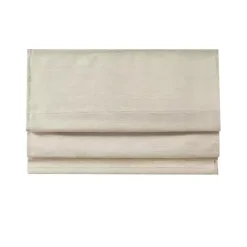 Kirklands Home Curtains & Drapes|Faux Silk Room Darkening Roman Shade, 35 in. Ivory