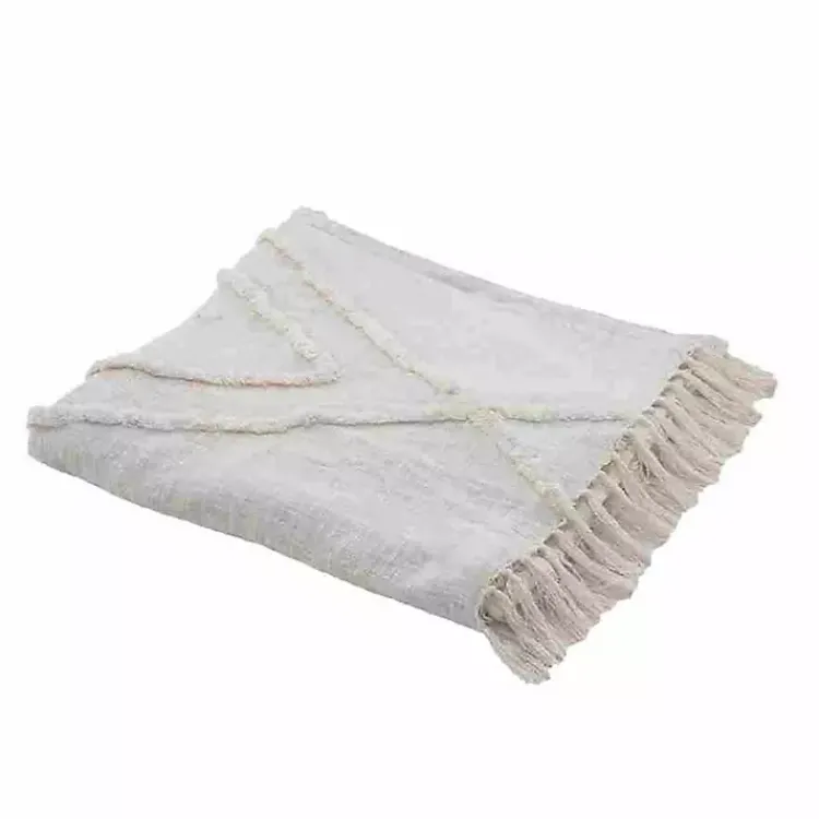 Kirklands Home Bedspreads & Coverlets|Geometric Queen Coverlet Ivory