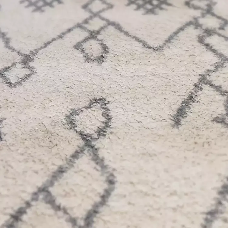 Kirklands Home Area Rugs|Geometric Runner Ivory