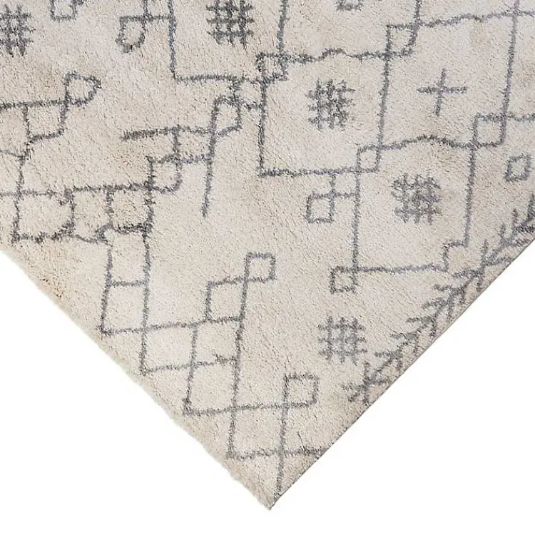 Kirklands Home Area Rugs|Geometric Runner Ivory