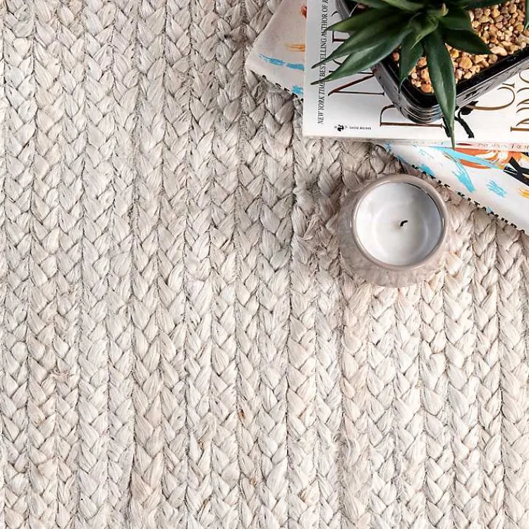 Kirklands Home Area Rugs|Hand Woven Rigo Jute Area Rug, 9x12 Ivory