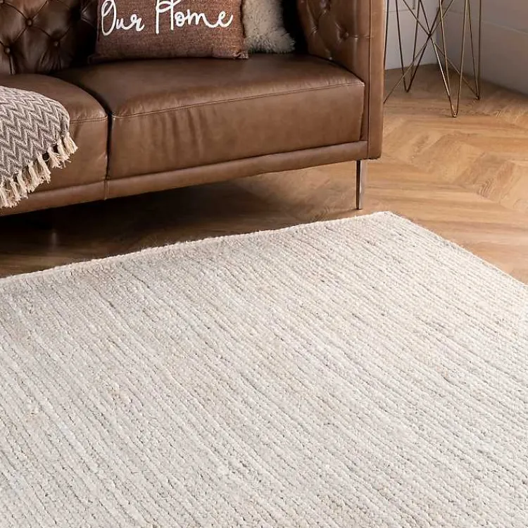 Kirklands Home Area Rugs|Hand Woven Rigo Jute Area Rug, 9x12 Ivory