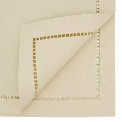 Kirklands Home Table Linens|Ivory Hemstitch Border Table Runner White