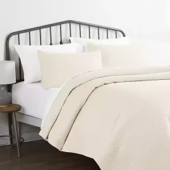 Kirklands Home Bedspreads & Coverlets|Herringbone Quilted 3-pc. Queen Coverlet Set Ivory