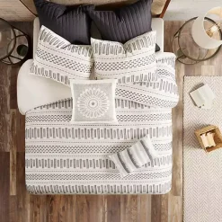 Kirklands Home Comforters|Ivory Jacquard Full/Queen 3-pc. Comforter Set