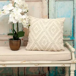 Clearance Knotted Diamond Pillow Pillows