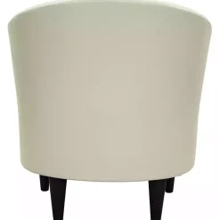 Kirklands Home Accent Chairs|Leatherette Windsor Accent Chair Ivory