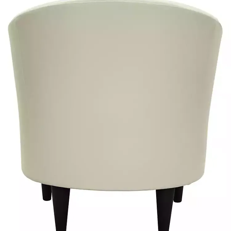 Kirklands Home Accent Chairs|Leatherette Windsor Accent Chair Ivory