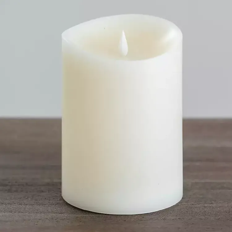Clearance LED Soft Flame Pillar Candle, 5x7 in. Flameless Candles