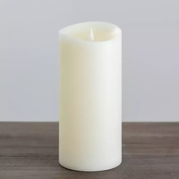 LED Soft Flame Pillar Candle, 5x11 in. Flameless Candles