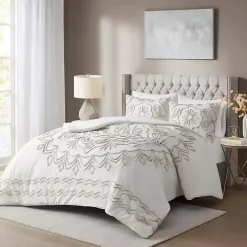 Kirklands Home Comforters|Medallion Full/Queen 3-pc. Comforter Set Ivory