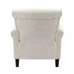Kirklands Home Accent Chairs|Miriam Nailhead Trim Armchair Ivory
