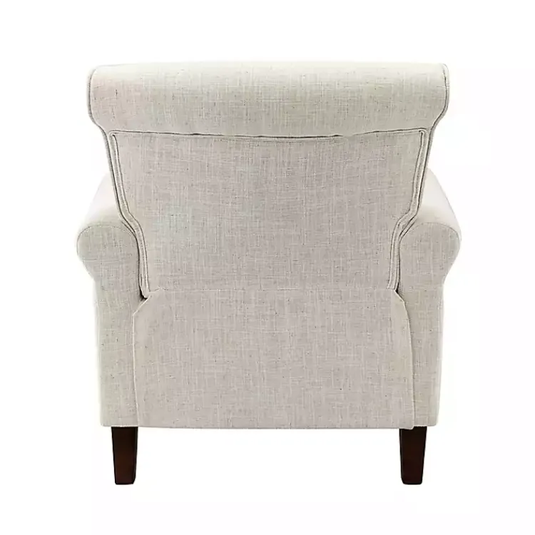 Kirklands Home Accent Chairs|Miriam Nailhead Trim Armchair Ivory