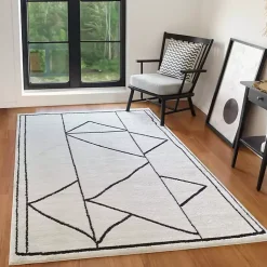 Kirklands Home Area Rugs|Ivory Moroccan Area Rug, 5x7