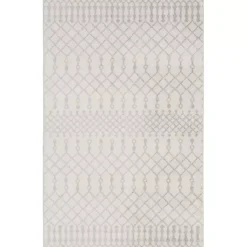Kirklands Home Area Rugs|Ivory Moroccan Trellis Area Rug, 4x6