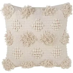 New Moroccan Tufted Pom Pom Throw Pillow Pillows