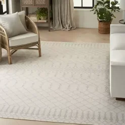 Kirklands Home Area Rugs|Moroccan Washable Area Rug, 7x10 Ivory