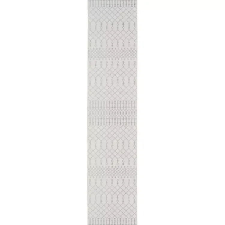 Kirklands Home Area Rugs|Moroccan Washable Runner, 2x12 Ivory