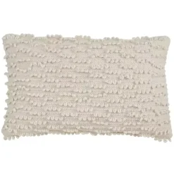 Ivory Nubby Decorative Lumbar Pillow Pillows