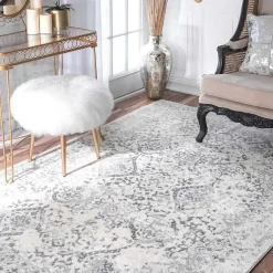 Kirklands Home Accent Rugs|Ivory Odell Vintage Accent Rug