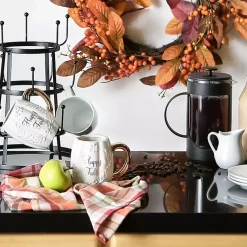 New Ivory Pumpkin Happy Fall 2-pc. Ceramic Mug Set Fall