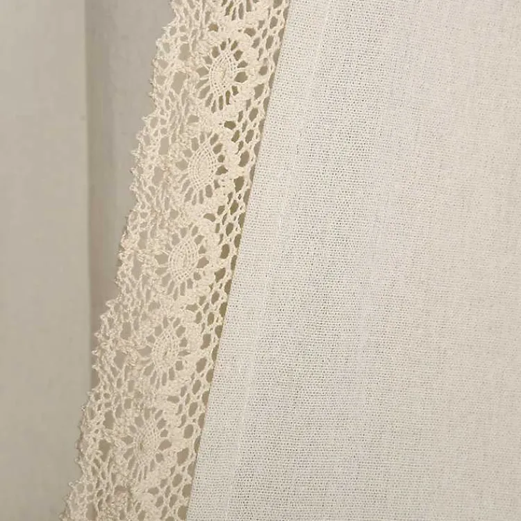 Kirklands Home Curtains & Drapes|Rosalie Curtain Panel Set, 95 in. Ivory