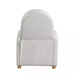 Kirklands Home Accent Chairs|Rounded Push Back Recliner Ivory